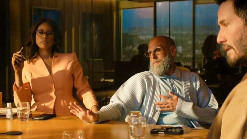 Novo filme de Keanu Reeves na Apple TV Consequência cena Jonah Hill e Laverne Cox