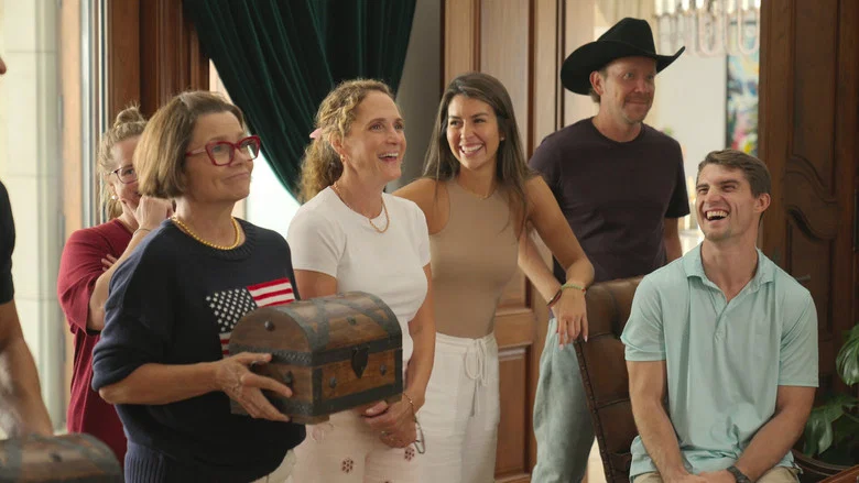 Participantes reunidos no reality O Segredo de Um Milhão de Dólares, um dos melhores filmes e séries de maio.