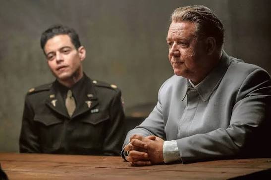 Cena do filme Nuremberg com os atores Rami Malek e Russell Crowe, uma das marcantes estreias de junho nos streamings.