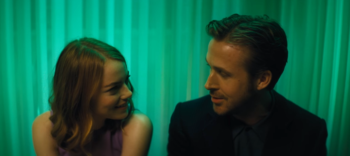 Mia e Sebastian em cena sobre sonhos que inspira frases de La La Land